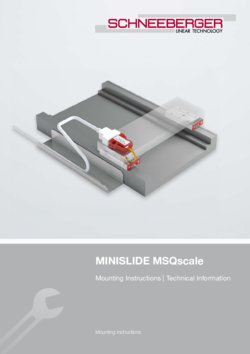 MINISLIDE MSQscale Mounting
